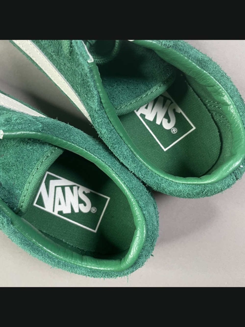 NEW Vans Shoes Womens 6 green brown suede leather skate casual - Picture 6 of 9